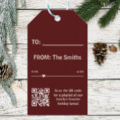 Streaming Music Red Player Foto Weihnachten Geschenkanhänger