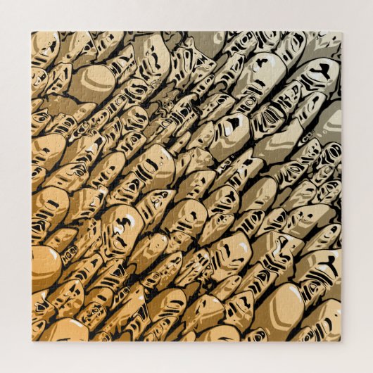 Streaming Orange Abstrakt Puzzle (Vertikal)