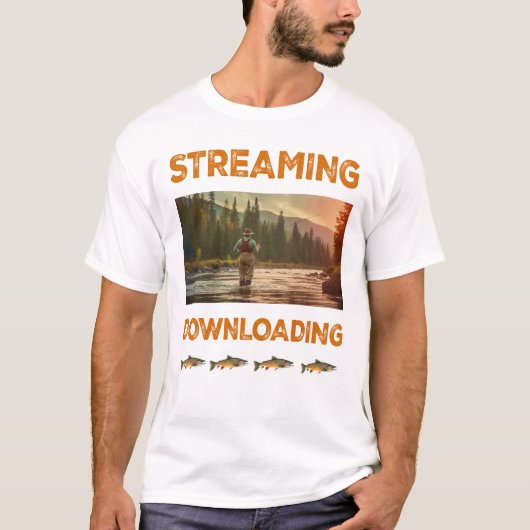 Streaming und Herunterladen der Fliegenfischerei T-Shirt (Vorderseite)