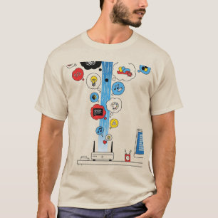 Streaming von Ideen Geeky Minimalistisch IT T - Sh T-Shirt