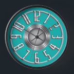Streamline Art-Deco-Wand-Uhr - Aqua Uhr<br><div class="desc">Streamline Art Déco Wall Clock - Aqua - Es ist Zeit für einen Blitz aus der Vergangenheit. Diese Retro-Wall-Uhr wird in Ihrem Platz mit Art-Déco-Stil akzentuieren. Sieht phantastisch in der Halle aus! Original Illustrationen von Diane Dempsey. Mehr Spaß Retro Weihnachtsartikel finden Sie in unserem Shop: RetroChristmasCardCompany.com. Alle Bilder in diesem...</div>