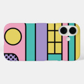 Streamline Moderne Retro Style Geometric Design Case-Mate iPhone Hülle (Rückseite (Horizontal))