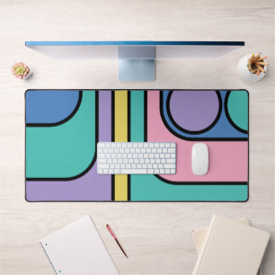 Streamline Moderne Retro Style Geometric Design Schreibtischunterlage
