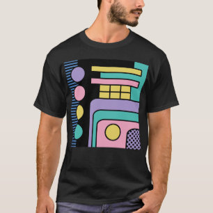 Streamline Moderne Retro Style Geometric Design T-Shirt