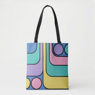 Streamline Moderne Retro Style Geometric Design Tasche