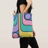 Streamline Moderne Retro Style Geometric Design Tasche (Von Nahem)