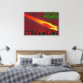 Streamline Pear Crate LabelSanta Clara, CA Leinwanddruck (Insitu (Schlafzimmer))
