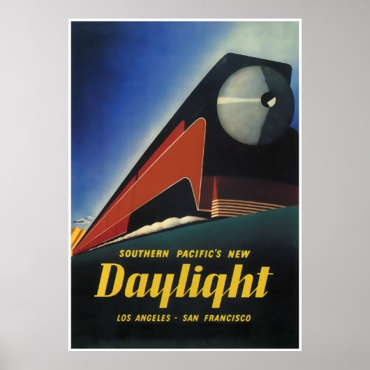 STREAMLINED TRAIN DAYLIGHT EXPRESS 1937 POSTER (Vorne)