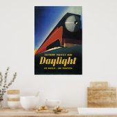 STREAMLINED TRAIN DAYLIGHT EXPRESS 1937 POSTER (Küche)