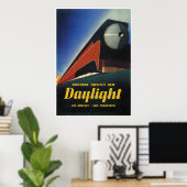 STREAMLINED TRAIN DAYLIGHT EXPRESS 1937 POSTER (Heimbüro)
