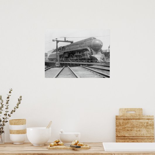 Streamliner auf Turntable Poster (Küche)