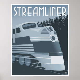 Streamliner-Zug Poster