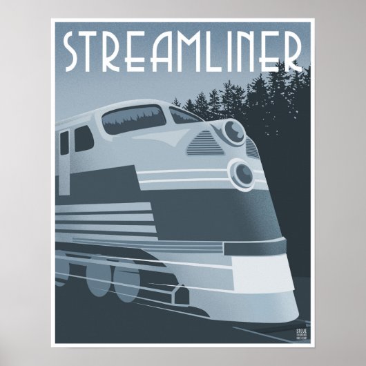 Streamliner-Zug Poster (Vorne)