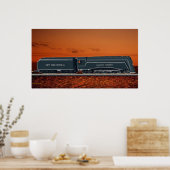 Streamlines Dampflokomotive Poster (Küche)