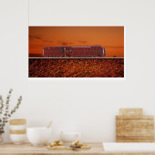 Streamlines Dampflokomotive Poster (Küche)