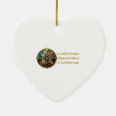 Streampunk Heart Ruby Valentine Keramik Ornament (Hinten)