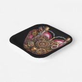 Streampunk Heart Ruby Valentine Pappteller (Gewinkelt)