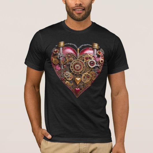 Streampunk Heart Ruby Valentine T-Shirt (Vorderseite)