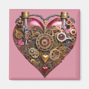 Streampunk-Herz-Rubin-Valentinstag Magnet
