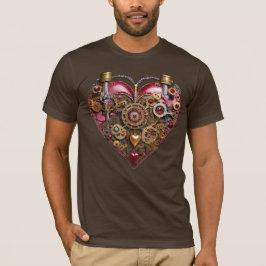 Streampunk-Herz-Rubin-Valentinstag T-Shirt