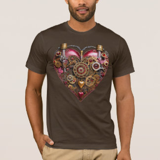 Streampunk-Herz-Rubin-Valentinstag T-Shirt