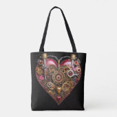 Streampunk-Herz-Rubin-Valentinstag Tasche (Rückseite)