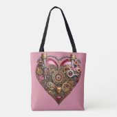 Streampunk-Herz-Rubin-Valentinstag Tasche (Rückseite)