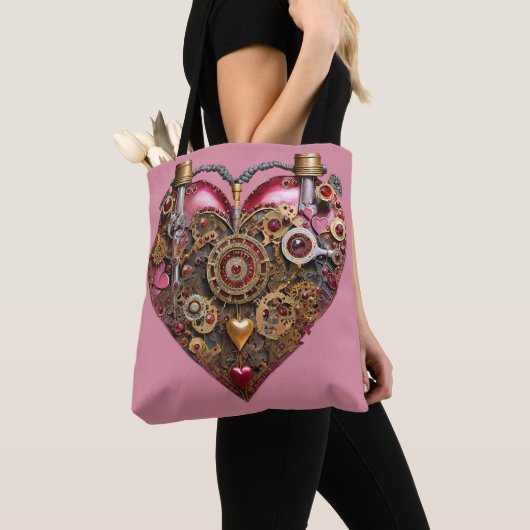 Streampunk-Herz-Rubin-Valentinstag Tasche (Von Nahem)