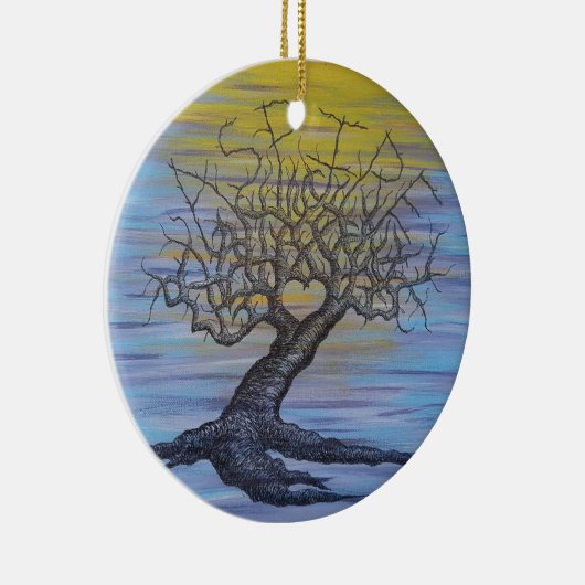 Streben Liebe-Baum Keramikornament (Rechts)