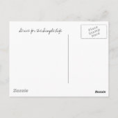 Streben nach einem einfachen Leben Postkarte (Rückseite)