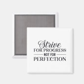 Streben nach Fortschritt Magnet (Vorderseite/Rückseite)