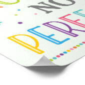 Streben nach Fortschritt, nicht nach Perfektionier Poster (Ecke)