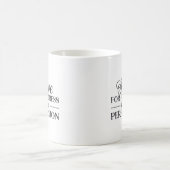 Streben nach Fortschritt nicht perfekt Kaffeetasse (Mittel)