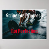 Streben nach Fortschritt nicht perfekt Poster (Vorne)