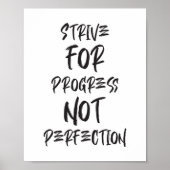 Streben nach Fortschritt, nicht Perfektion Workout Poster (Vorne)