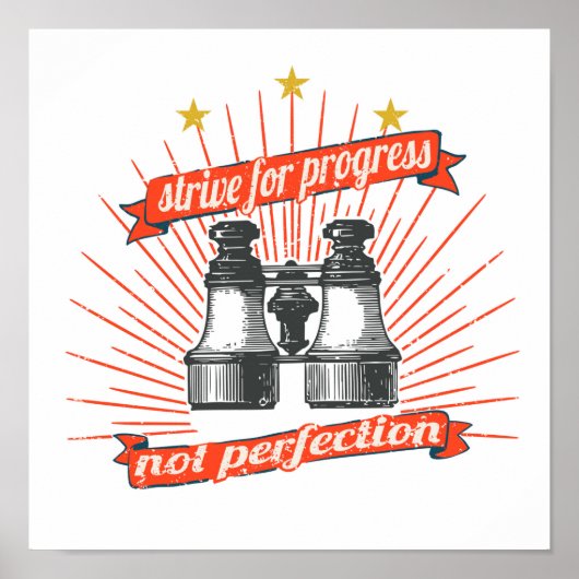 Streben nach Fortschritt Poster (Vorne)