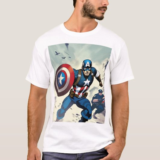 "Streben nach Gerechtigkeit: heroische Chase" T - T-Shirt (Vorderseite)