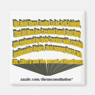 Streben nach Glück 3D Gelb Magnet