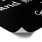 Streben nach Glück — Zitat auf Plakat (Ecke)