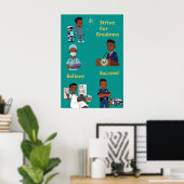 Streben nach Großzügigkeit Poster (Heimbüro)