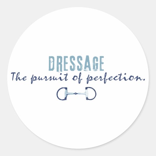 Streben nach Perfektion Runder Aufkleber (Vorderseite)