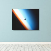 Streben nach Sunset-Silhouette Leinwanddruck (Insitu (Holzboden))