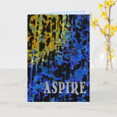 Streben Sie (Abschluss-Karte) Karte (Gelbe Blume)