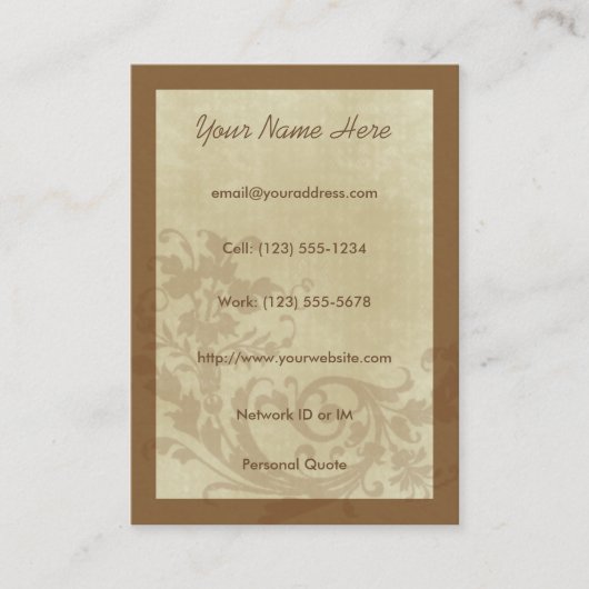 Streben städtische Entwurfs-Visitenkarte Visitenkarte (Vorderseite)