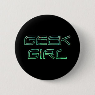 Streber Mädchen Button