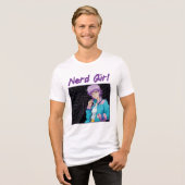 Streberin Tri-Blend Shirt (Vorderseite voll)