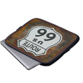 Strecke 66 - Laptop-Sieb Laptopschutzhülle (Vorne Knopf)