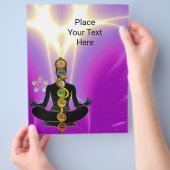 STRECKE ASCLEPIUS,7 CHAKRAS YOGA LOTUS POSE Rosa Flyer (Hand)