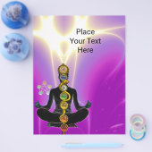 STRECKE ASCLEPIUS,7 CHAKRAS YOGA LOTUS POSE Rosa Flyer (Einzeln)