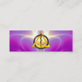 STRECKE DER ASCLEPIUS-DENTISTLEISTUNG MINI VISITENKARTE (Rückseite)